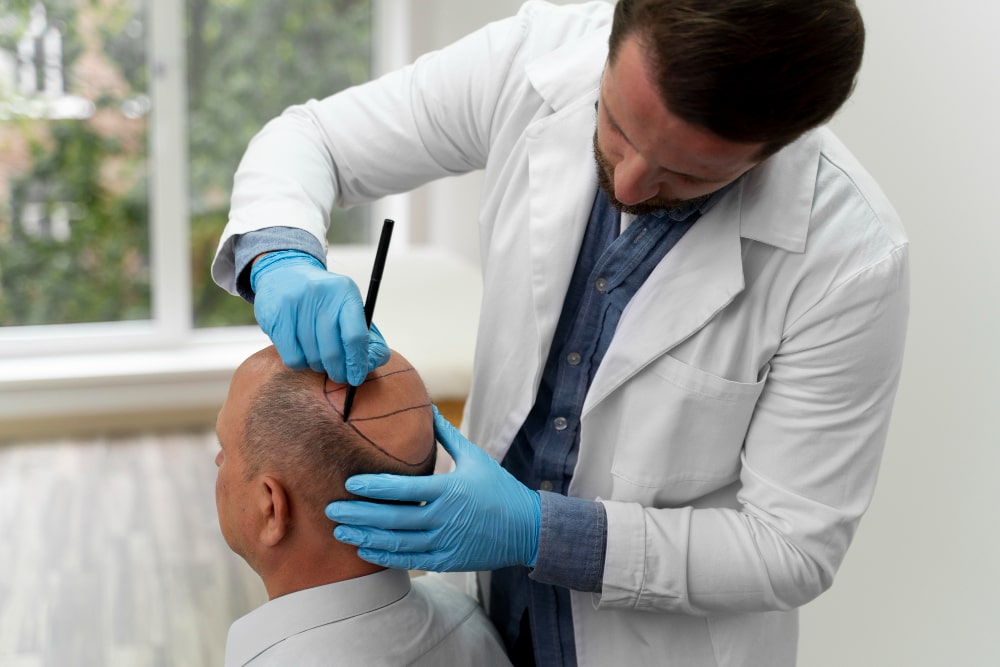 mature-man-going-through-follicular-unit-extraction-process-min